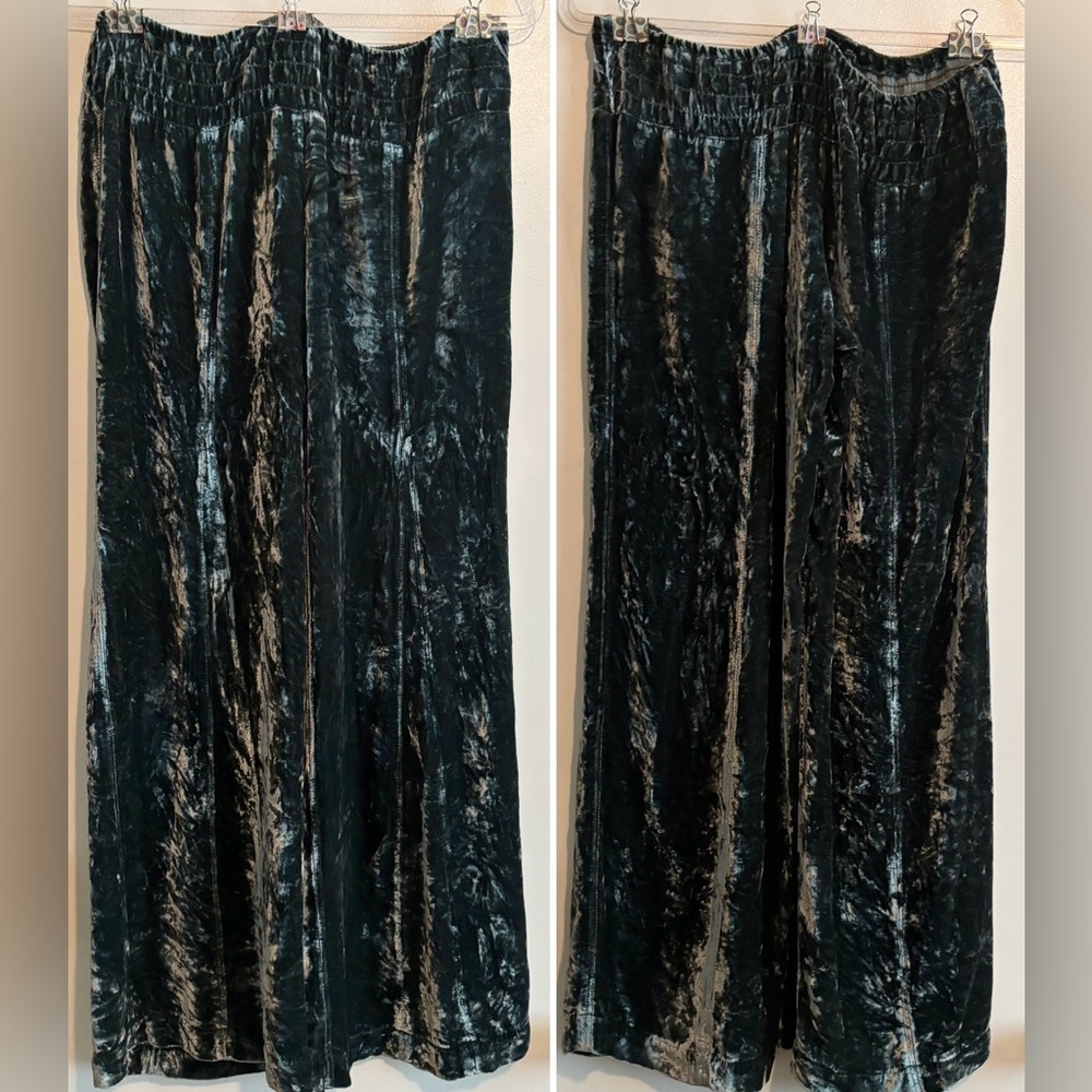 Free People Wide Leg Velvet Pants